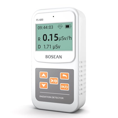 Geiger Counter Nuclear Radiation Detector Dosage Alarm Professional High Accuracy Radioactive Detector Meter Beta Gamma X Ray Data Tester Marble Dosimeter