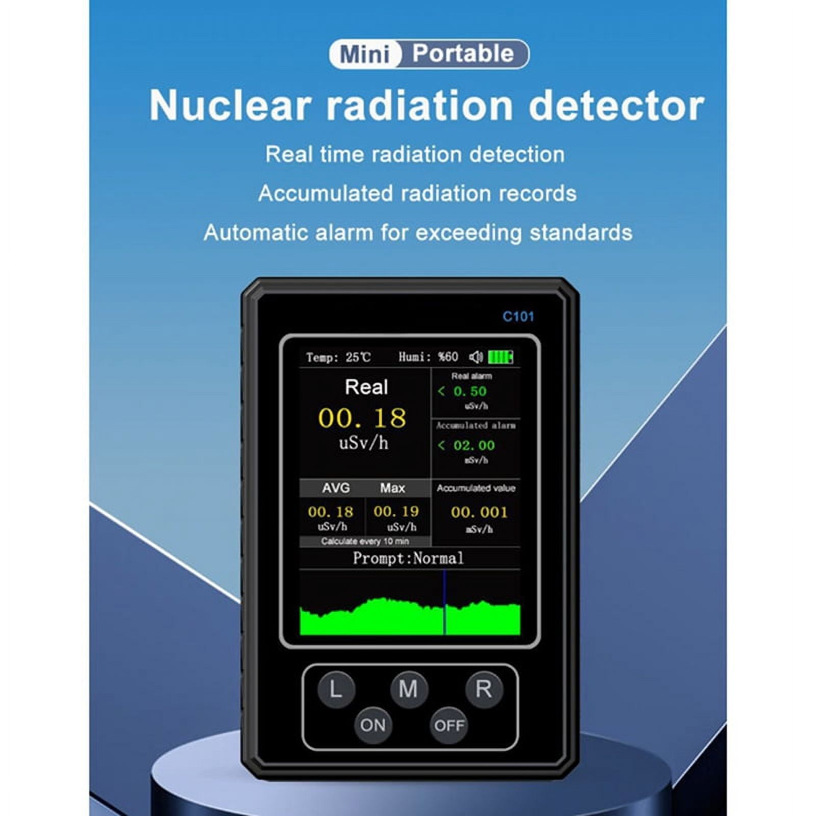 Geiger Counter Nuclear Radiation Detector Handheld Dosimeter β Y XRay Beta Gamma Detector LCD