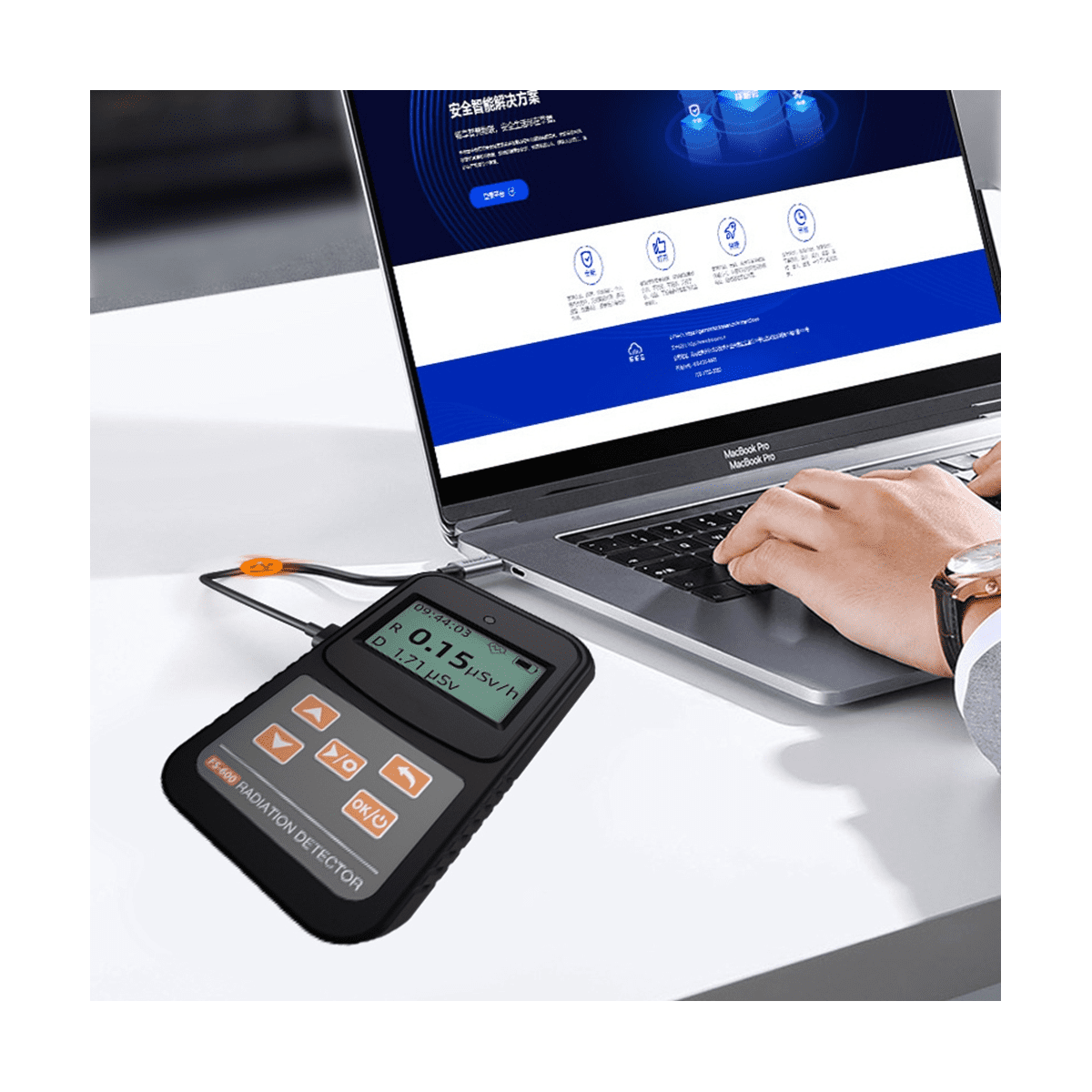 Geiger Counter Nuclear Radiation Detector β Y XRay Detection Geiger Radioactive Detector LCD