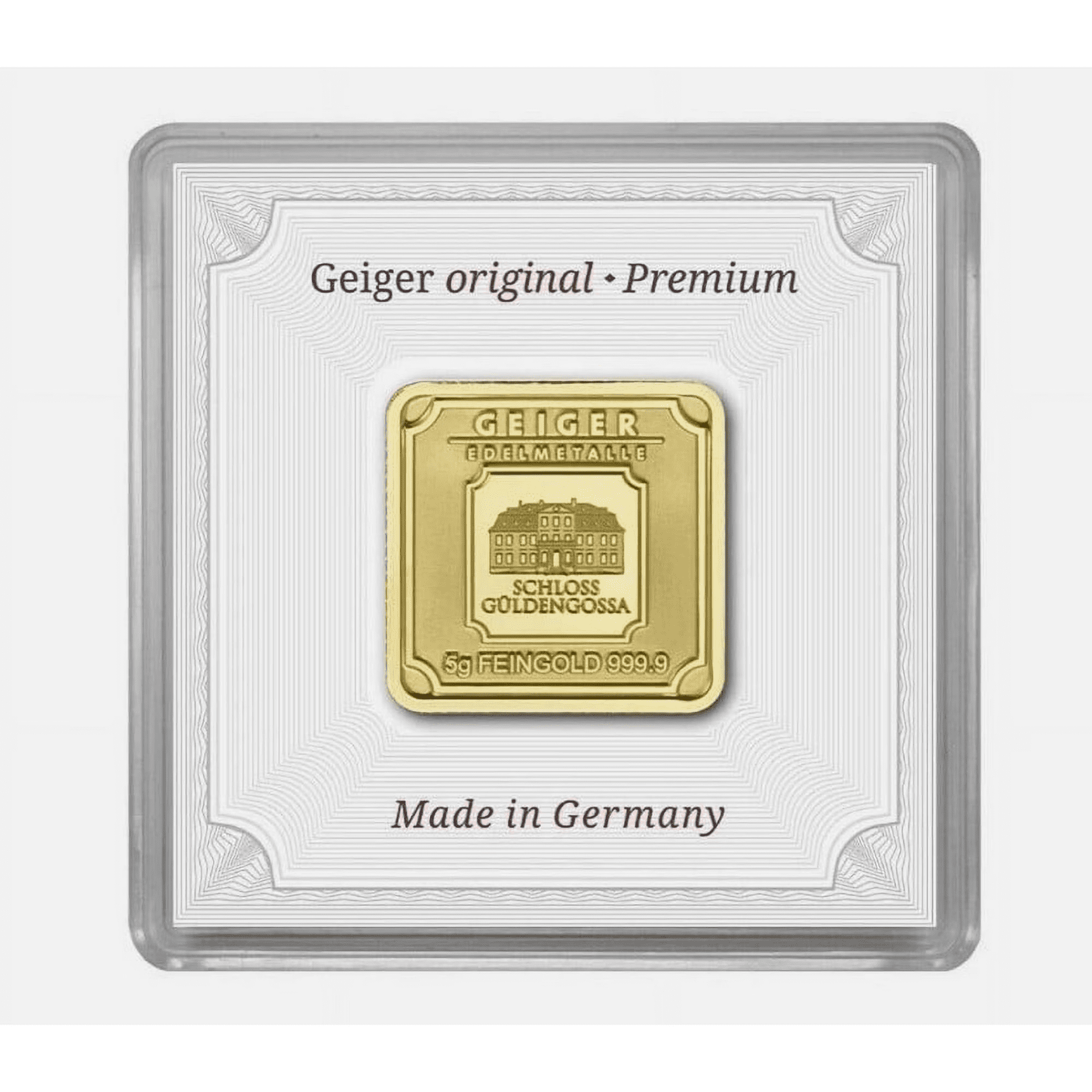 Geiger Edelmetalle Original 5 Gram Gold Bar - In Capsule