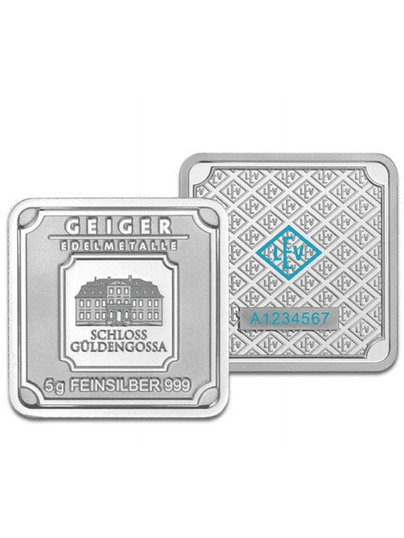 Original 5 Gram Silver Square - Raw / Loose / No Capsule