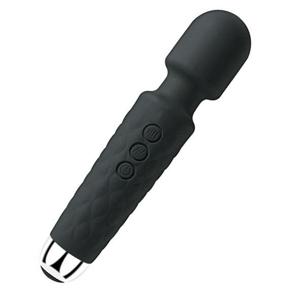 Geiomoo Handheld Body Wand Massager, Soft Silicone Stimulator Toy with 20 Vibration Patterns for Women