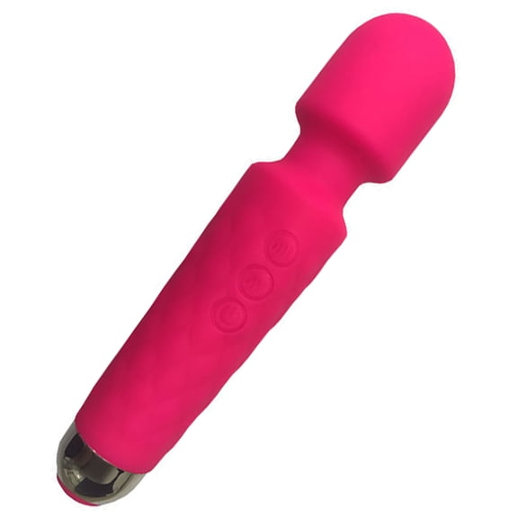 Geiomoo Handheld Body Wand Massager, Soft Silicone Stimulator Toy with 20 Vibration Patterns for Women