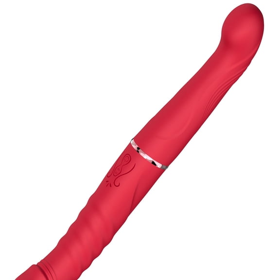 Geiomoo Silicone Vibrator Massager with Remote Control, Double Touch Games Toy Toys with 10 Speeds 10 Vibration Modes