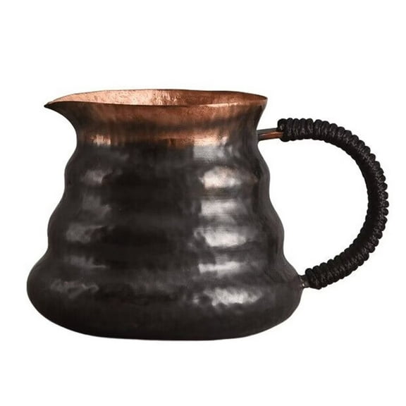 Geiomoo Turkish Copper Coffee Pot, Solid Hammered Copper Greek Arabic Traditional Stovetop Coffee Maker