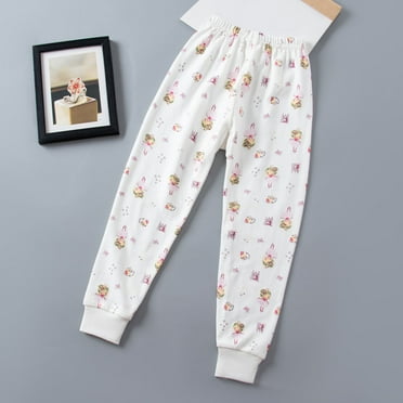 Geire 2-14Y Kids Leggings Cotton Ankle Length Leggings Comfortable Stretchy Soft Leggings Jogger Pants Unisex