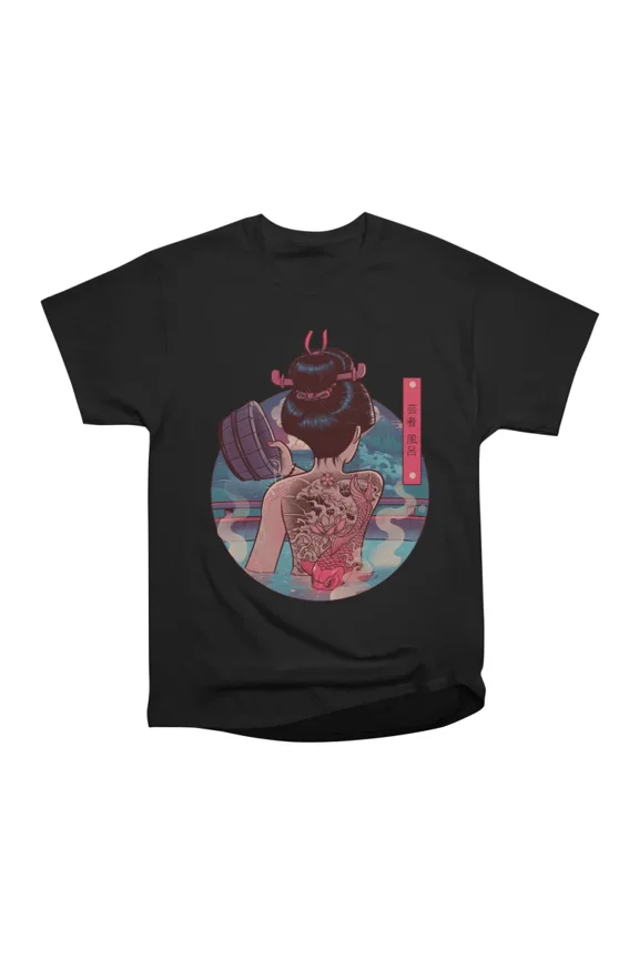 Geisha Bath T-Shirt Tee Gift For Him Merch For Her Apparel For Friend