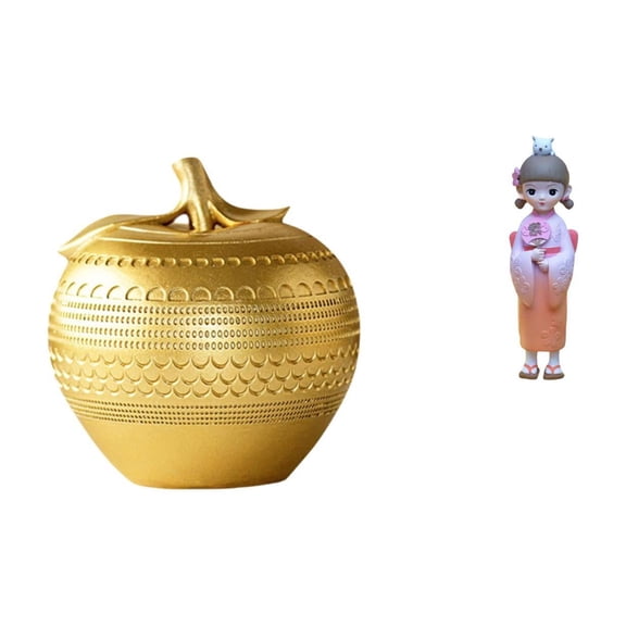 Geisha Doll Sculpture Resin Ornament Eye Catching Tabletop Decoration for Bedroom Living Room Office