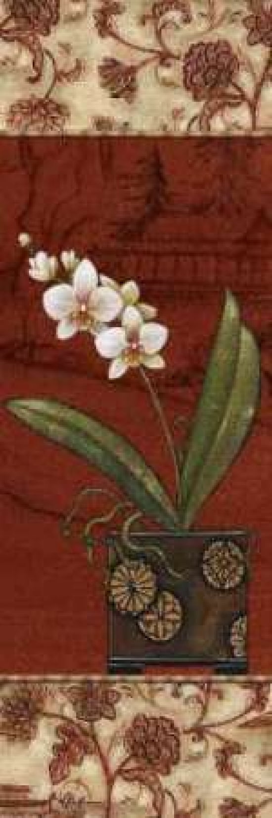 Geisha Garden II Canvas Art - Charlene Audrey (12 x 36)