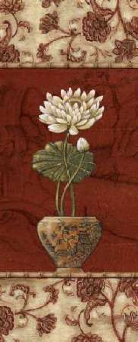 Geisha Garden III Canvas Art - Charlene Audrey (10 x 20)