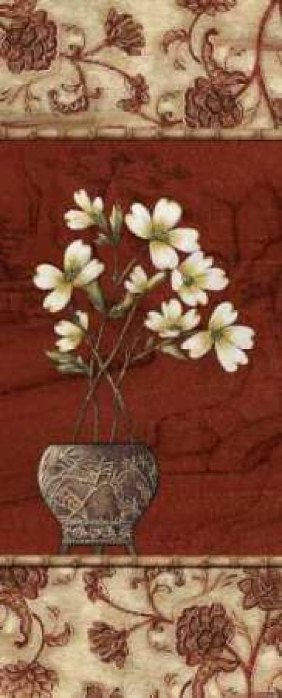 Geisha Garden IV Canvas Art - Charlene Audrey (24 x 48)