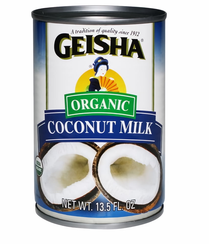 Geisha Organic Coconut Milk 13.5 fl oz (Pack of 5) - Walmart.com