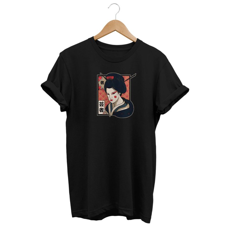 Geisha T-shirt, Grunge Clothes, Japan Streetwear, Japanese Shirt