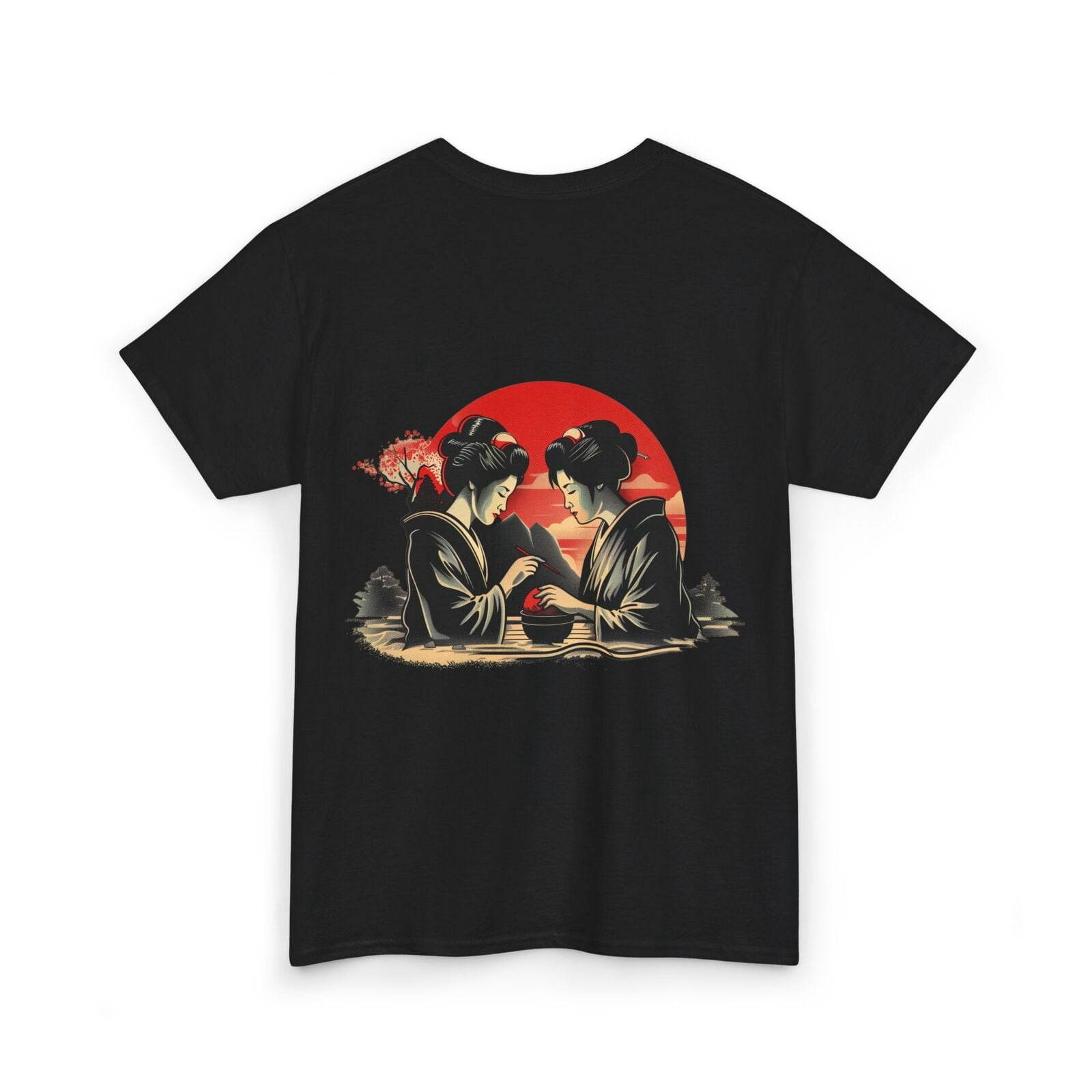Japanese Pouch Design Geisha Tea Ceremony Graphic Tee | Japanese Cultural Design - Good Gift ...