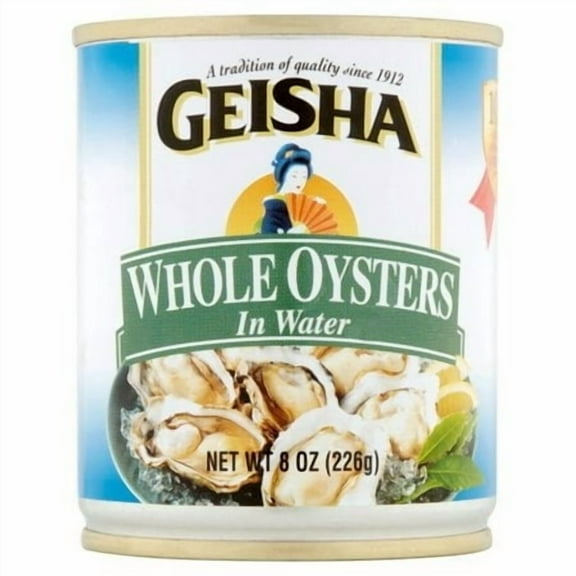 Geisha Whole Oysters in Water (Pack of 6)