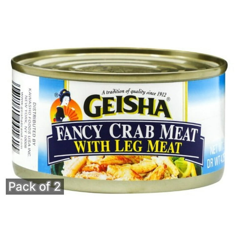 Geisha Wild Caught Fancy Crab Meat, Leg Meat, Protein Packed, Low