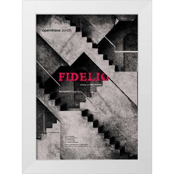 Geissbuhler, K. Domenic 18x24 White Modern Wood Framed Museum Art Print Titled - Fidelio