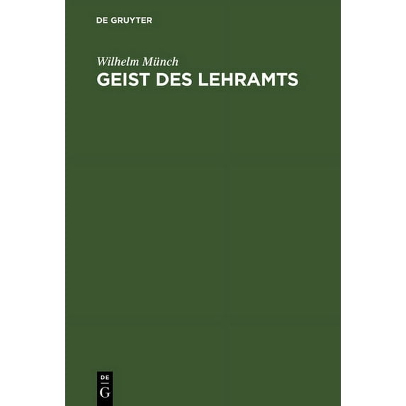 Geist des Lehramts, (Hardcover)