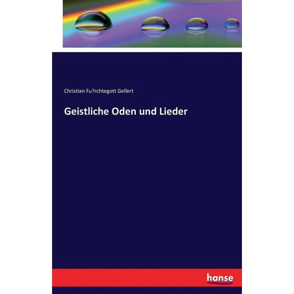 Geistliche Oden und Lieder, (Paperback)