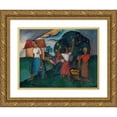 thumbnail image 1 of Gejza Schiller 24x18 Gold Ornate Framed and Double Matted Museum Art Print Titled - Oberacka (1921), 1 of 4