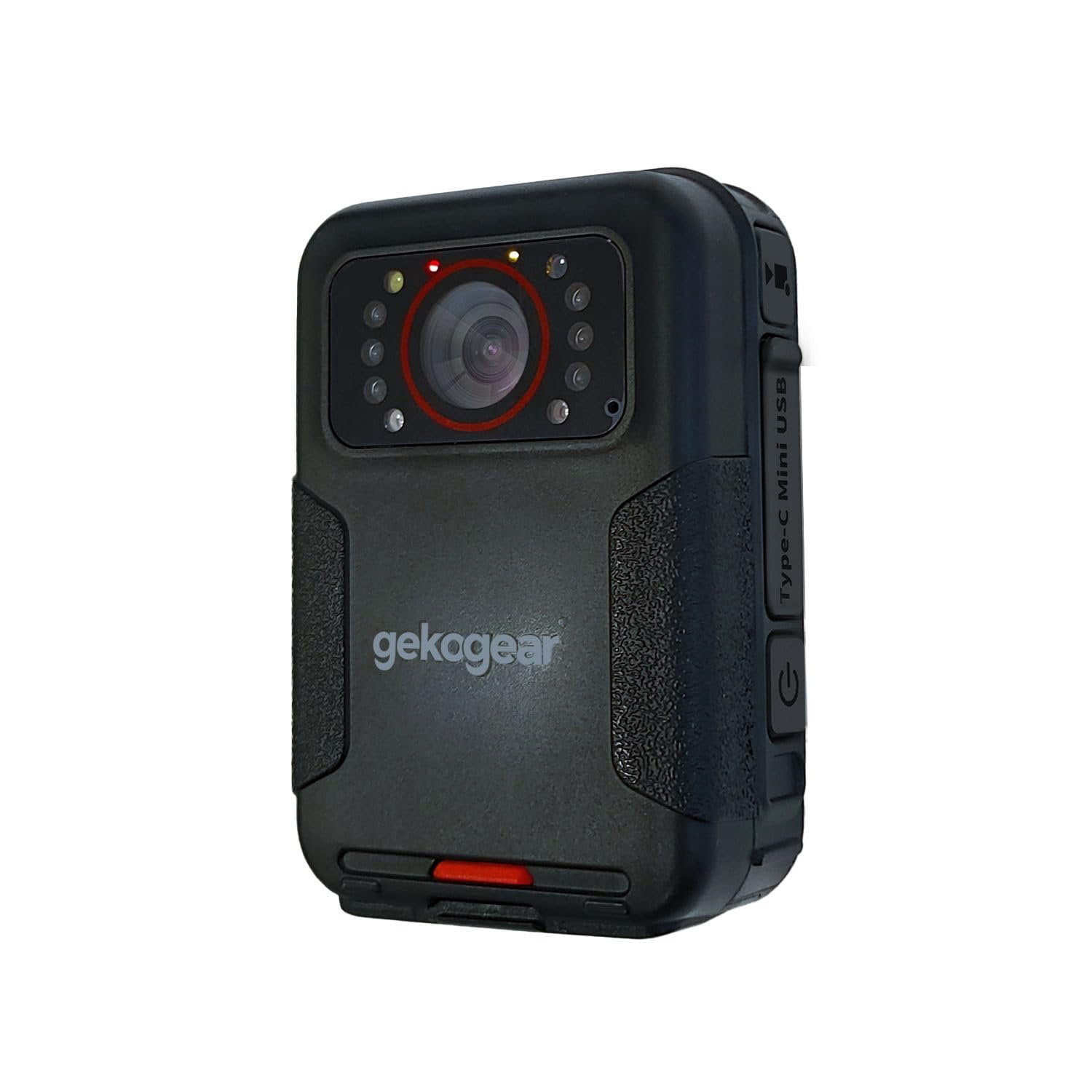 myGEKOgear Aegis 110 Body Cam 1080P Full HD 64GB Built-in Memory, Infrared Night Vision, IP65, 110 Wide-Angle Lens, Long Battery Life, Loop Recording for Security and Law Enforcement