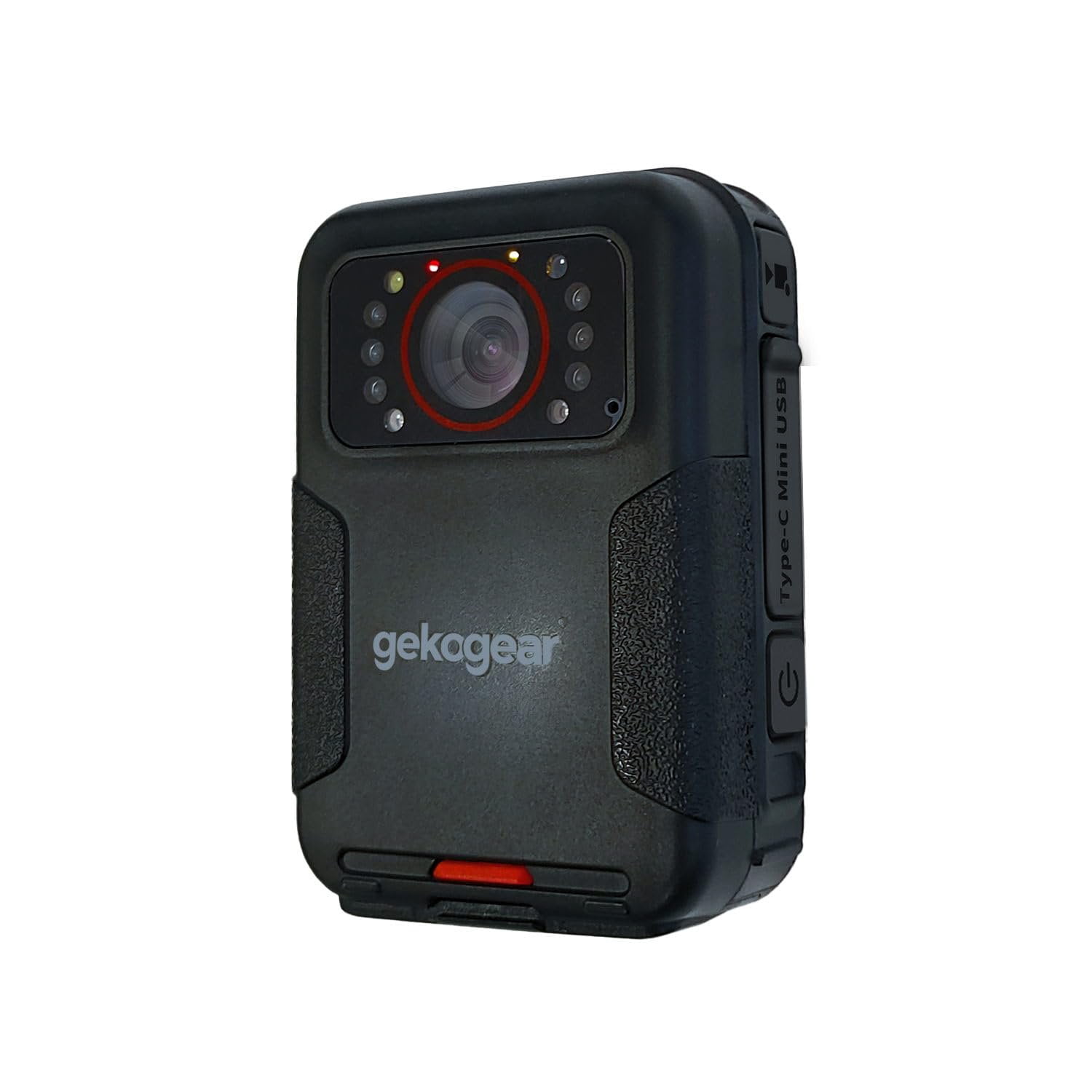 myGEKOgear Aegis 110 Body Cam 1080P Full HD 64GB Built-in Memory, Infrared Night Vision, IP65, 110 Wide-Angle Lens, Long Battery Life, Loop Recording for Security and Law Enforcement