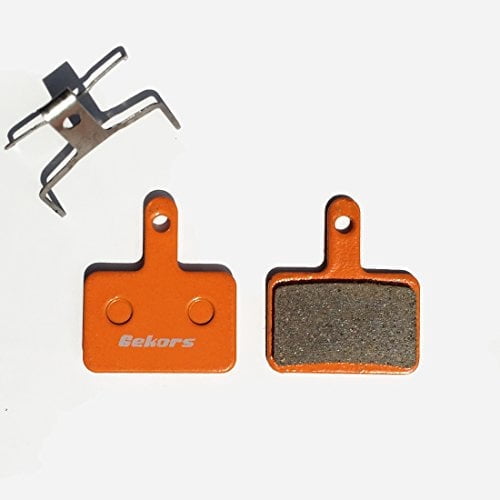 Gekors Ceramic Bicycle Disc Brake Pads for Shimano/Tektro/TRP, 1 Pair with a Spring