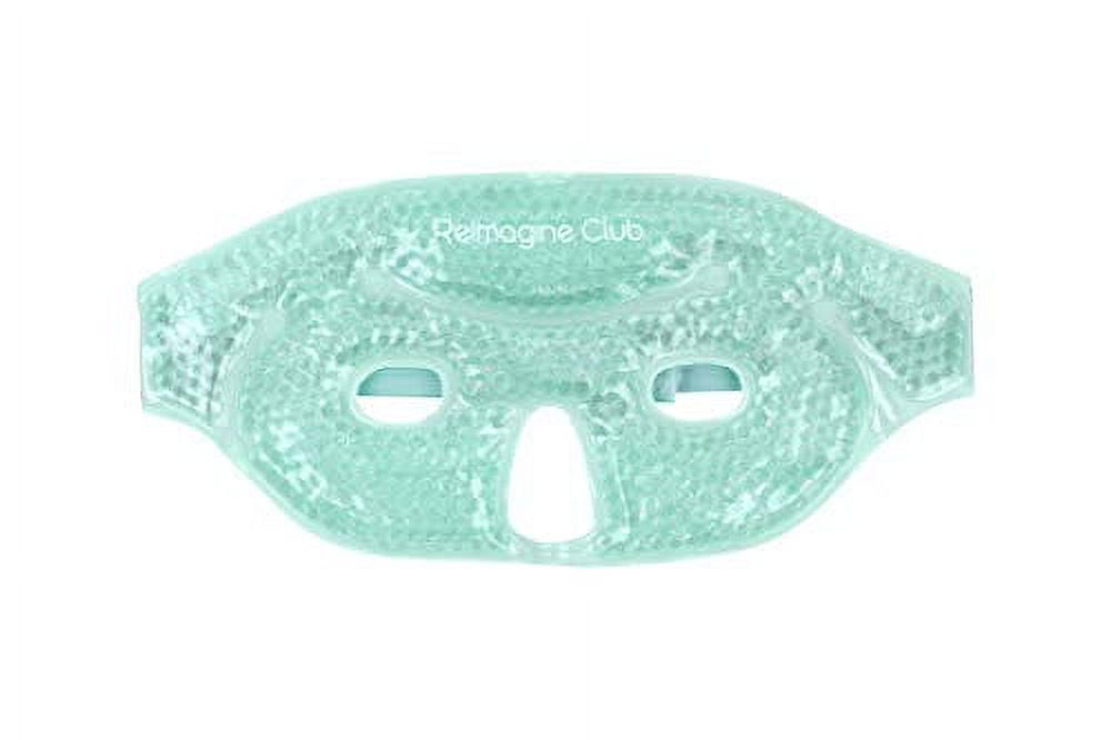 Gel Beads Eye/Half Face Ice Mask for Facial Cold Heat Therapy with Soft