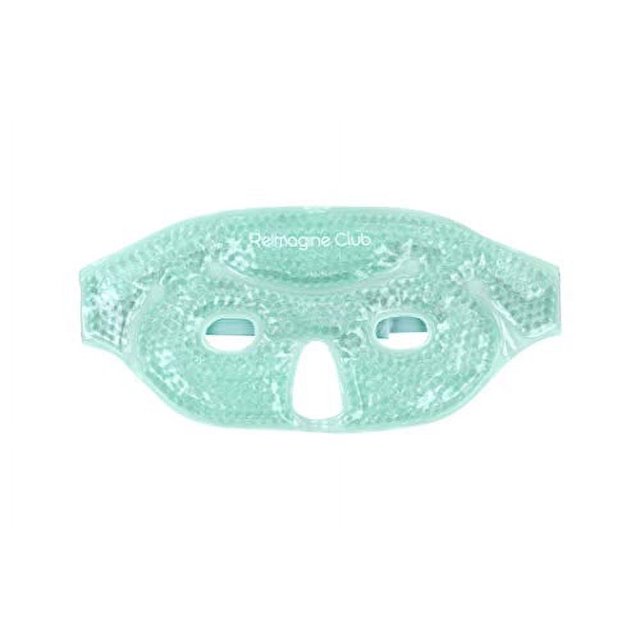 Gel Beads Eye/Half Face Ice Mask for Facial Cold Heat Therapy with Soft