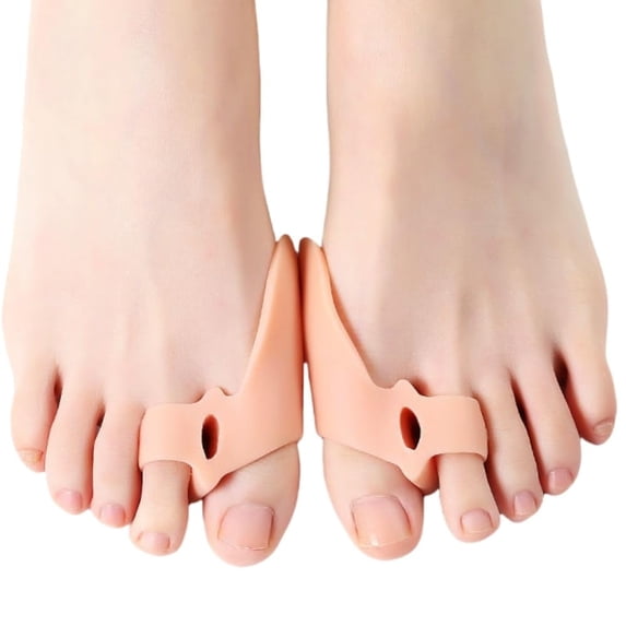 Gel Big Toe Bunion Guards and Protector Cushion, Silicone Hallux Separators, Crooked Toes Corrector Pads for Pain Relief