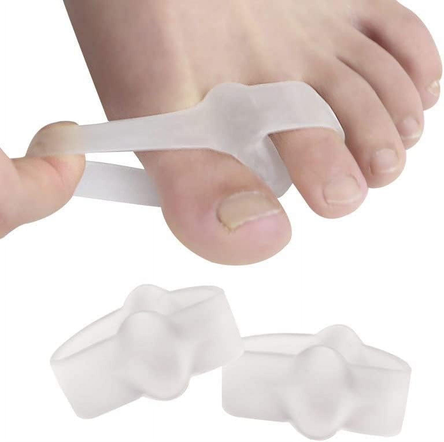 Gel Big Toe Separators, 3 Pairs Soft Silicone Big Toe Corrector Toe