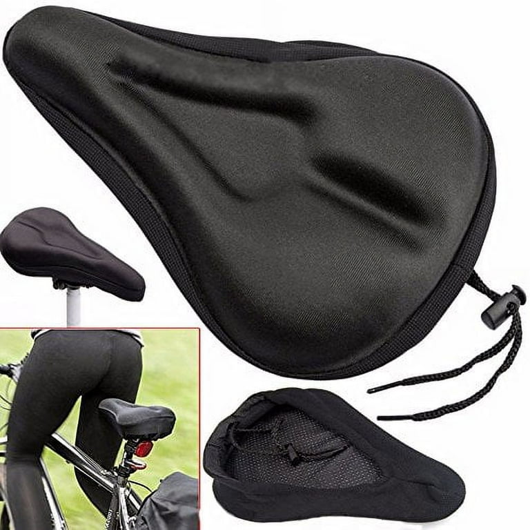 Gel Bike Seat Cover, Best Bike Saddle Cover with Black Waterproof