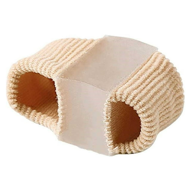 Gel Bunion Corrector with Breathable Fabric Toe Spacers for Overlapping Toe Alignment and