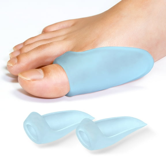 Gel Bunion Protector Shield, 12 Pack of Bunion Pads and Cushions, Bunion Guard for Big Toe, Relieve Foot Pain from Friction, Rubbing and Pressure (FSA or HSA Eligible) - Blue