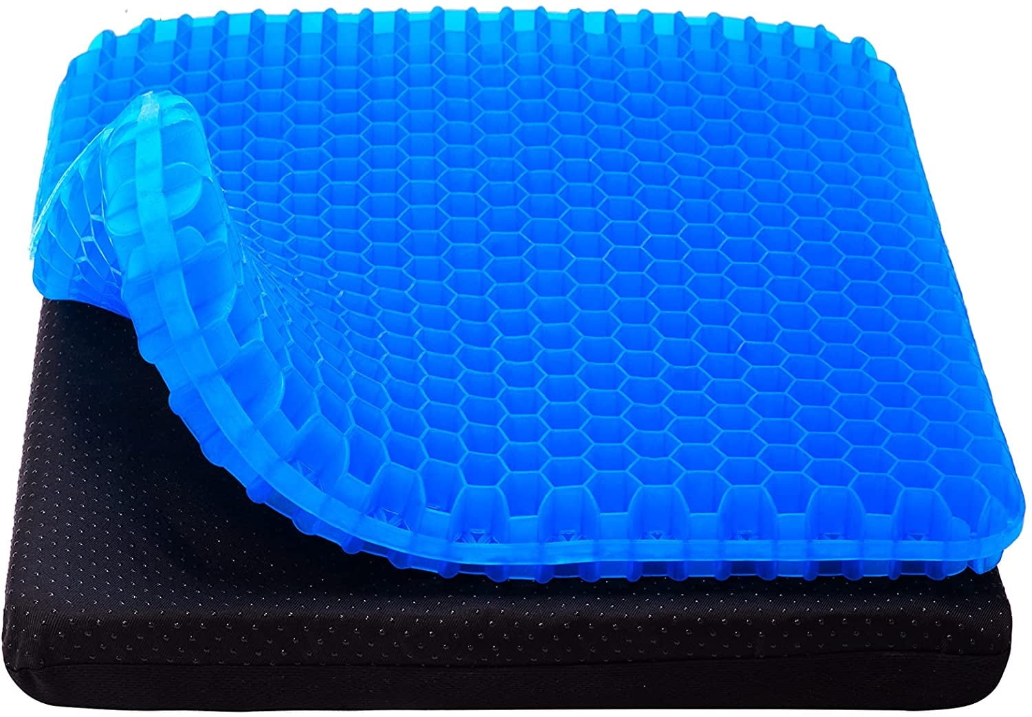 Gel Seat Cushion Egg Sitting Soft Pad for Spine Back Pain Relief Non-Slip  Cover