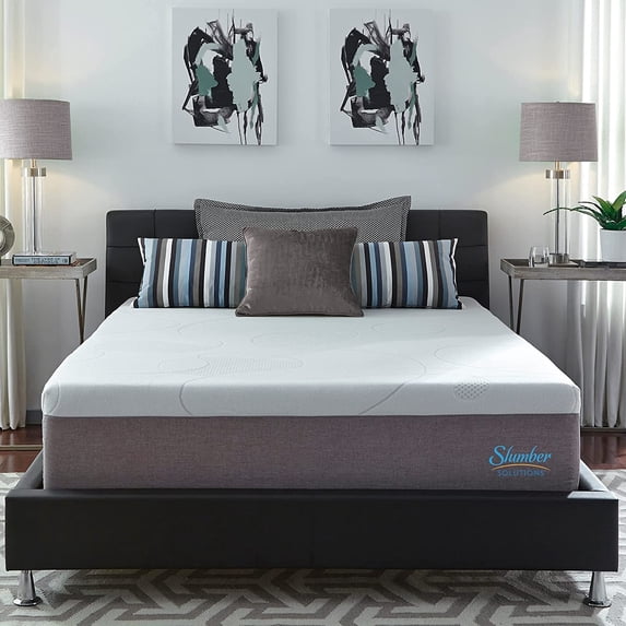 Slumber Solutions 14-inch Gel Memory Foam Choose Your Comfort Mattress - White Plush Full
