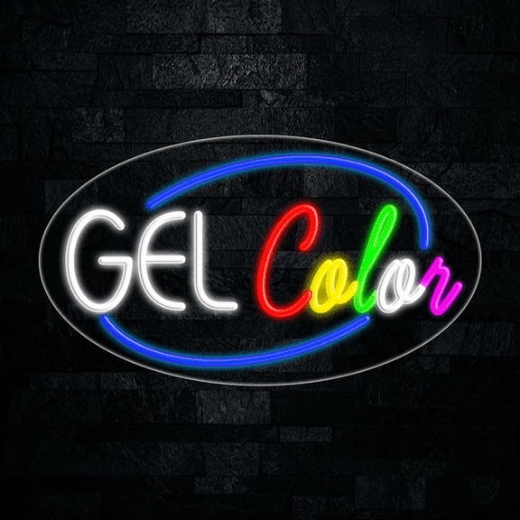 Gel Color LED Neon Sign 28"L x 16"H #34589