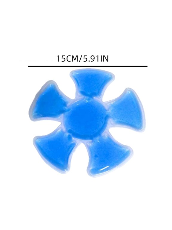 Gel Cooling Hat Insert, Ice Chill Patch for Outdoor, Soft Bendable Cold Pad for Sun Hats Heat Relief, Long Lasting Reusable Gel Pack, UPF 50+ Sun Protection Accessory, Light Blue