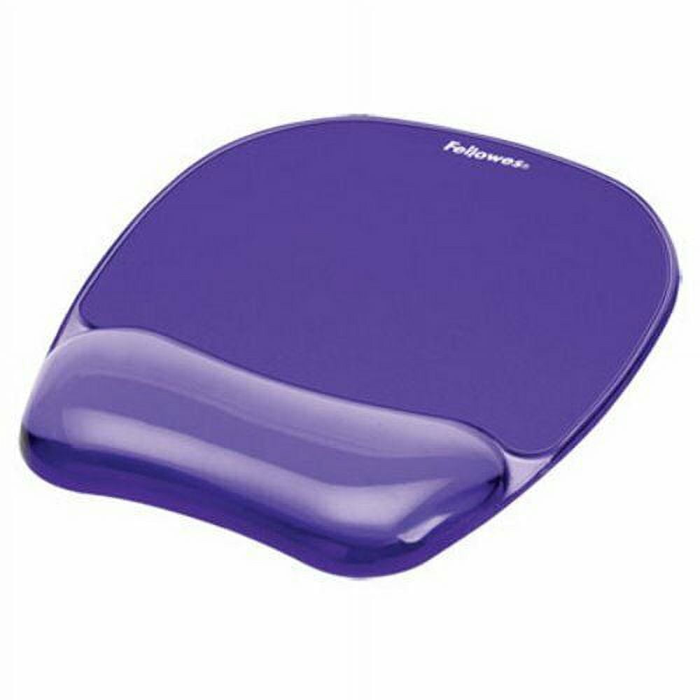 Gel Crystals Mouse Pad with Wrist Rest 7.87" x 9.18", Purple