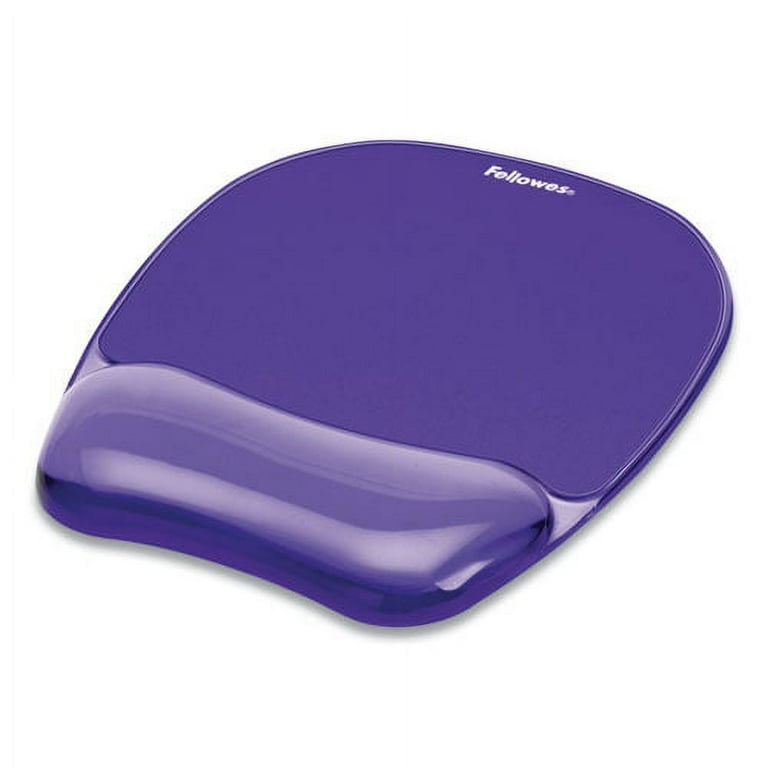 Gel Crystals Mouse Pad with Wrist Rest, 7.87 x 9.18, Purple Gel Crystals Mouse Pad with Wrist Rest, 7.87 x 9.18, Purple