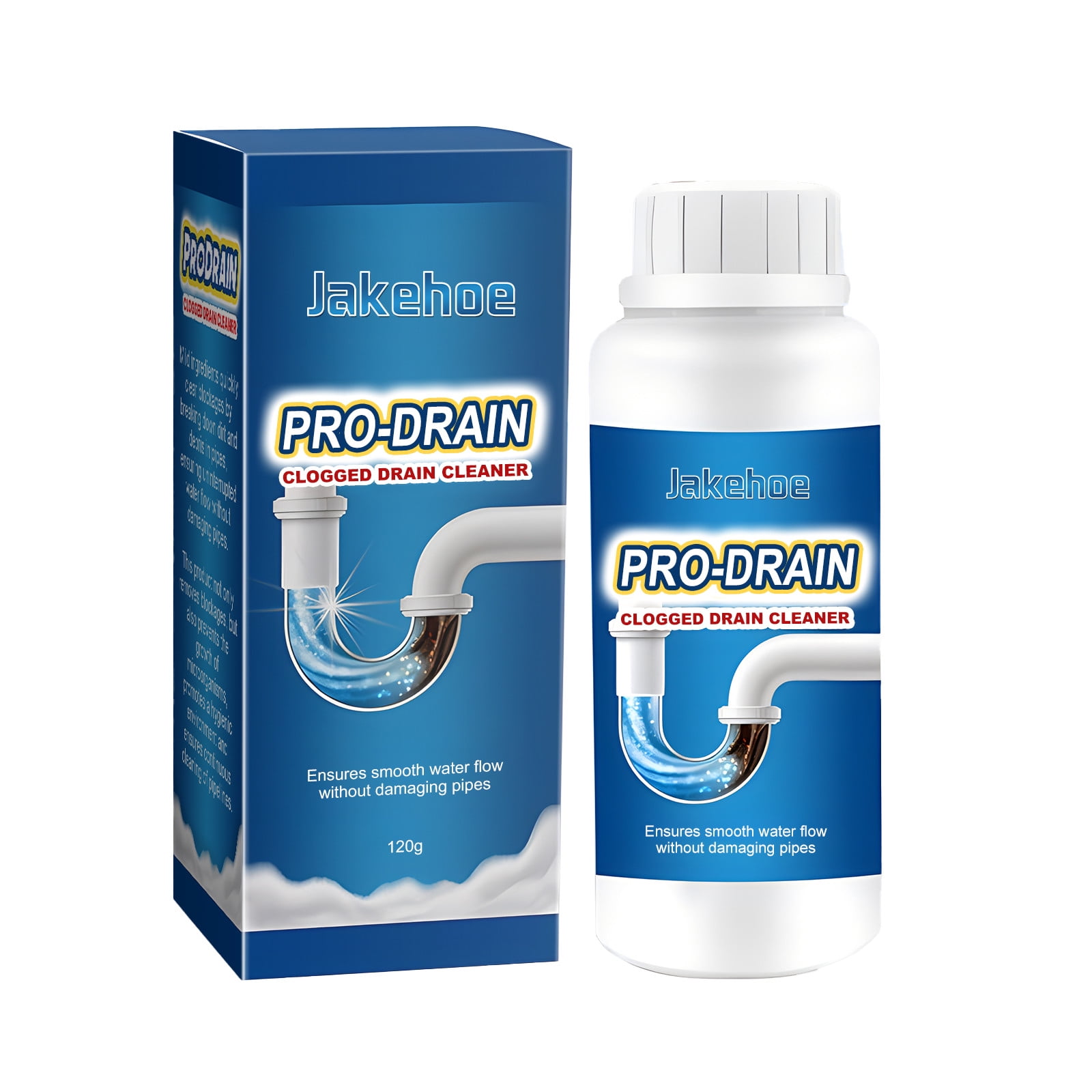 Gel Drain Clog Remover and Cleaner for Shower or Sink Drains, Unclogs