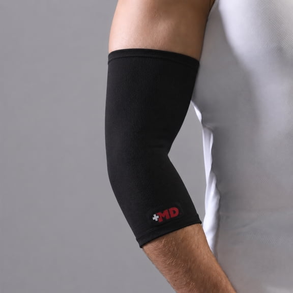 Gel Elbow Pad, Moisturizing Elbow Support Sleeve with Soft Gel Cushion, Flexible BendableProtector, 1 Pair (2 Pieces), XL, Black