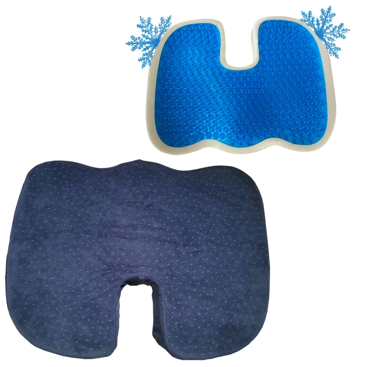 Gel Enhanced Chair Cushion NonSlip Orthopedic Gel & Memory Foam