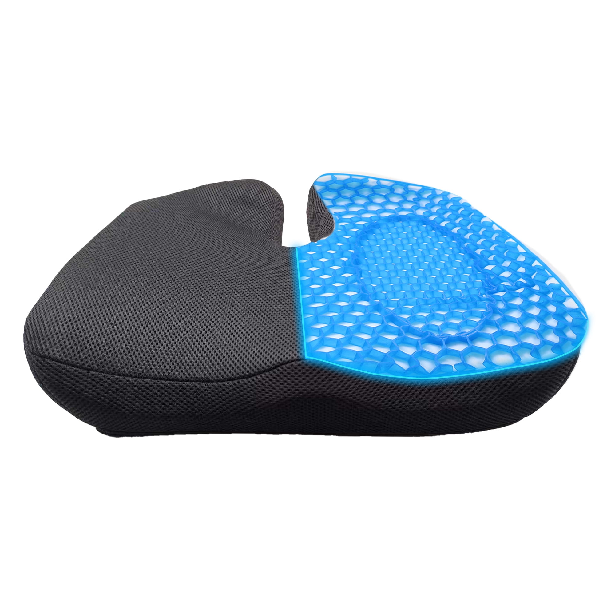 Gel Enhanced Seat Cushion Office Chair Cushion Non-Slip Gel \u0026 Memory Foam Coccyx Cushion for Tailbone Pain - Desk Chair Car Seat Cushion Driving - Sciatica \u0026 Back Pain Relief