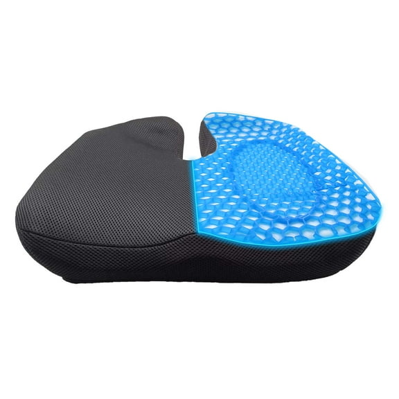 Gel Enhanced Seat Cushion Office Chair Cushion Non-Slip Gel & Memory Foam Coccyx Cushion for Tailbone Pain - Desk Chair Car Seat Cushion Driving - Sciatica & Back Pain Relief