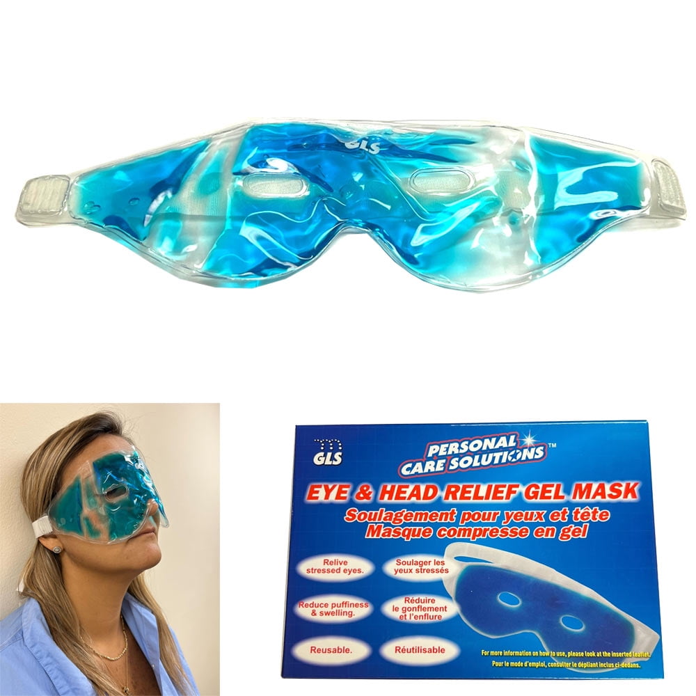 Gel Eye Mask Cold Pack Warm Ice Cool Puffiness Headache Relief Soothing