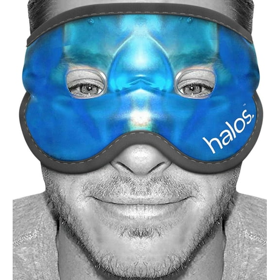 Gel Eye Mask -The Hangover mask - Reusable Cooling Mask for Hot Cold Therapy- Our Gel Mask is Designed to Soothe Puffy Tired Eyes, Dark Circles, Headaches, Hangovers, Sinus Pain or Bruising