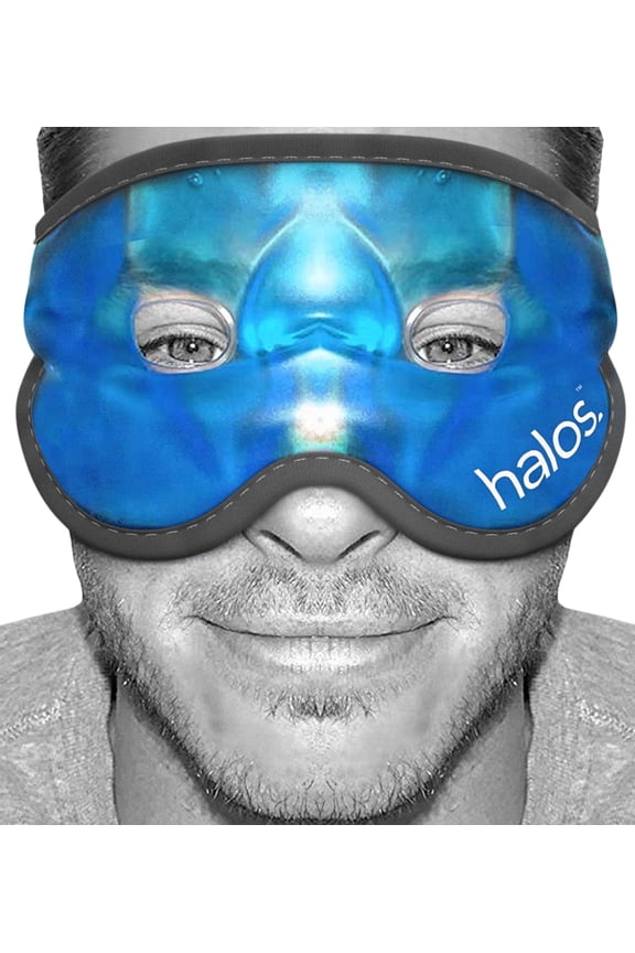 Gel Eye Mask -The Hangover mask - Reusable Cooling Mask for Hot Cold Therapy- Our Gel Mask is Designed to Soothe Puffy Tired Eyes, Dark Circles, Headaches, Hangovers, Sinus Pain or Bruising