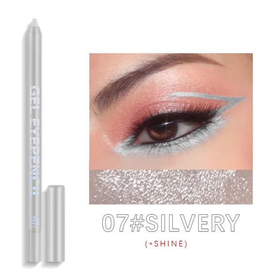 Gel Eyeliner Pencil for Women, Cream Gel Eyeliner, Waterproof Sweat Proof Eyeliner Gel Pen, Matte Color Eye Brightener Colored Eye Liner Pen Makeup, Smudge-Resistant Eye Makeup with Up to 36HR Wear