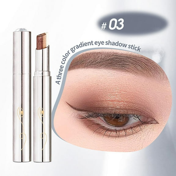 Gel Eyeshadow Stick, Eye Shadow Stick, Cream Matte and Shimmer Eyeshadow Pencil, Waterproof & Smudge-Proof Highlighter Makeup Pen